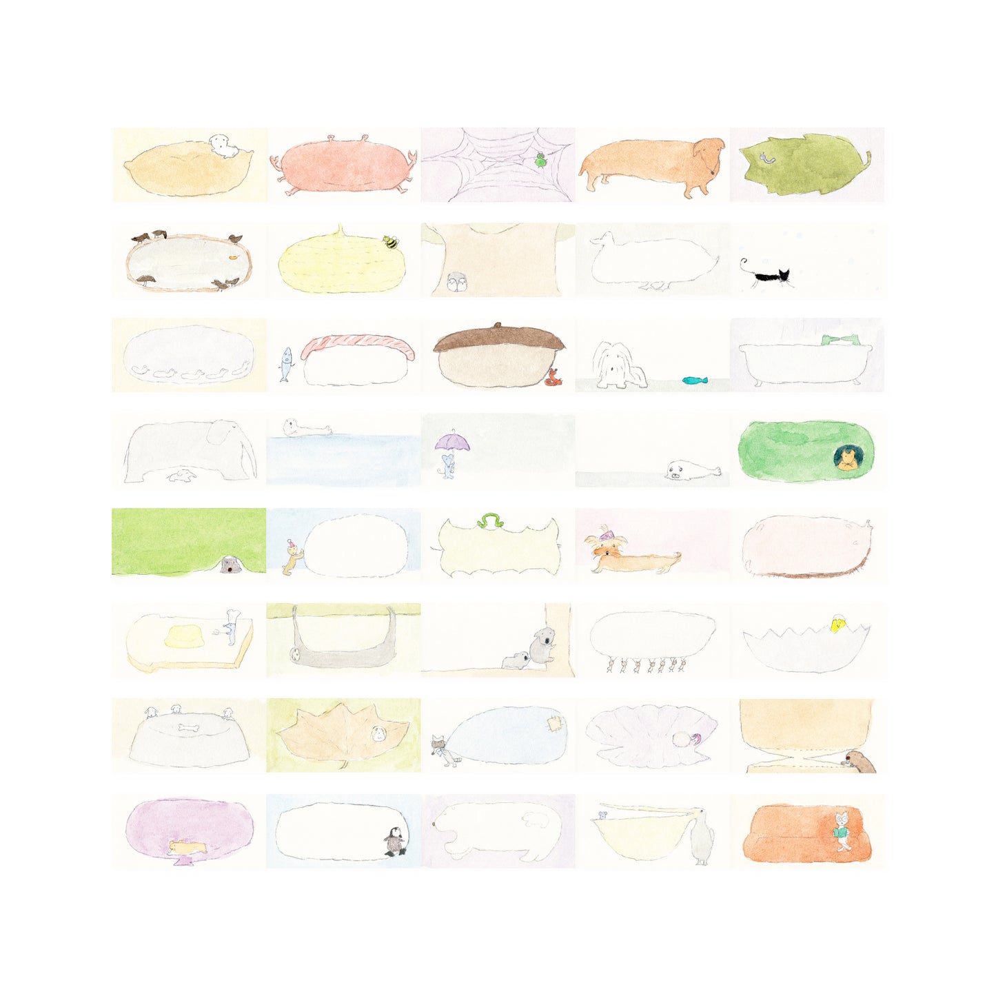 Forest Animal Memo Roll