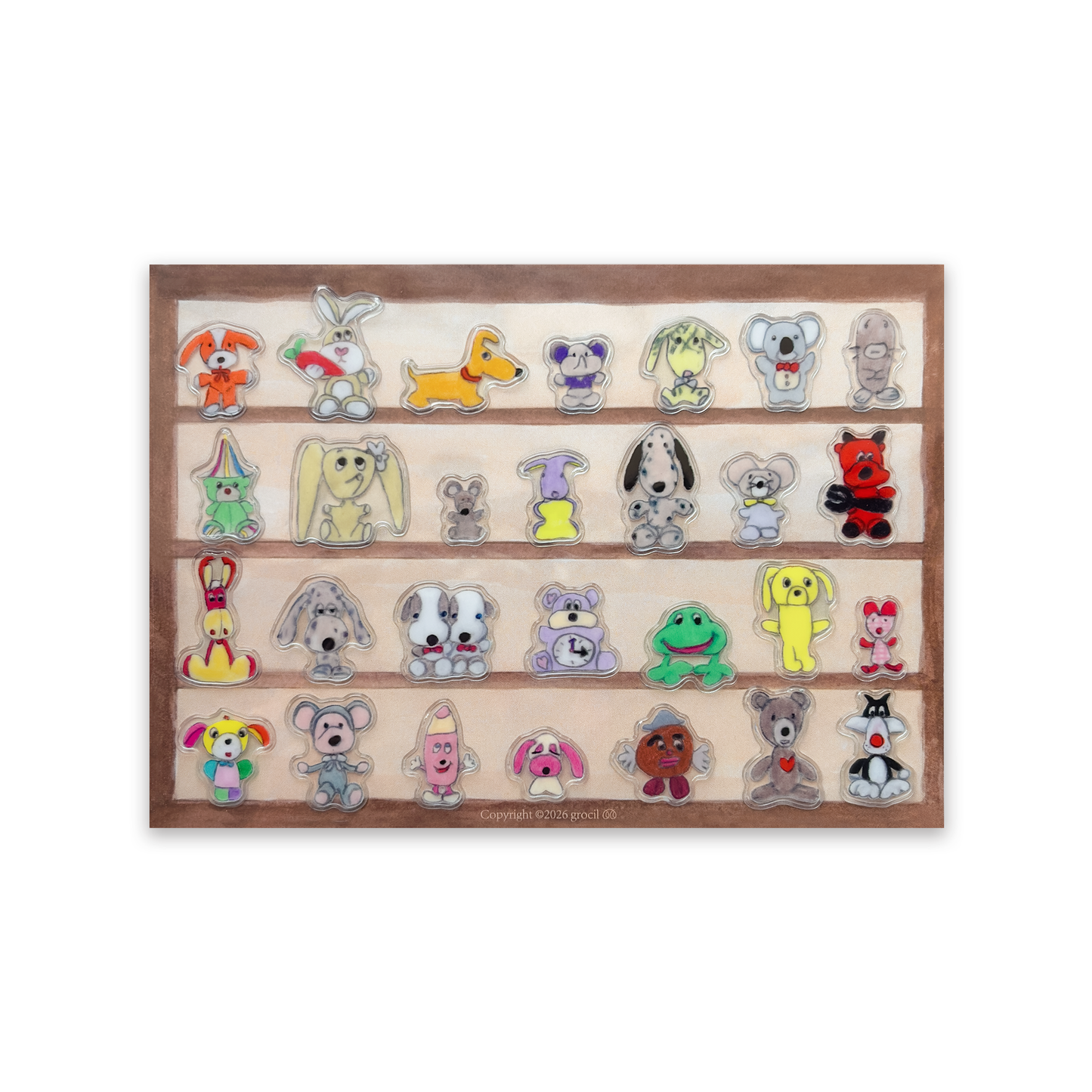 Plush Toy Stand Sticker